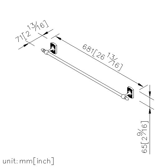 Towel Bar (600mm) thumbnail 2