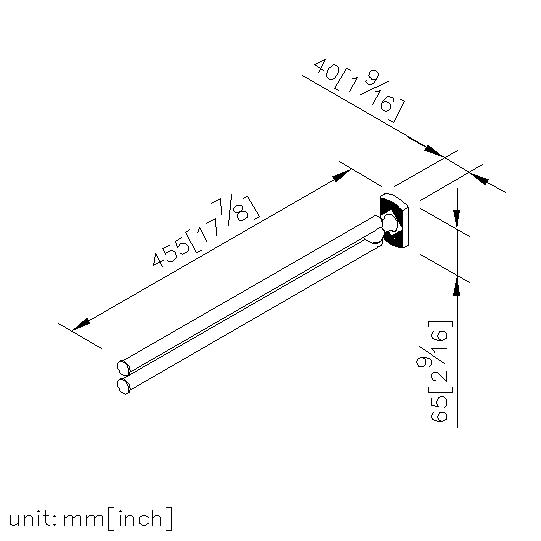 Swivel Double Towel Bar thumbnail 2