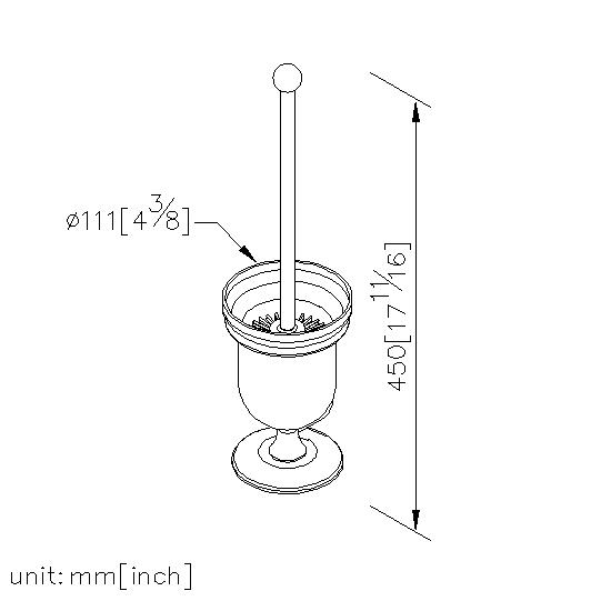 Freestanding Toilet Brush Holder thumbnail 2