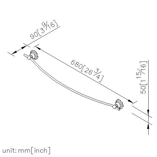 Towel Bar (600mm) thumbnail 2