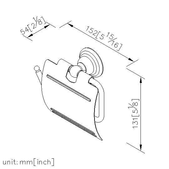 Toilet Tissue Holder W/Lid thumbnail 2