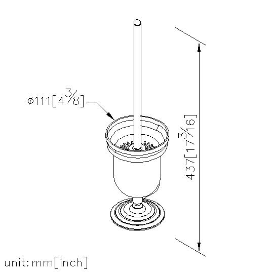 Freestanding Toilet Brush Holder thumbnail 2