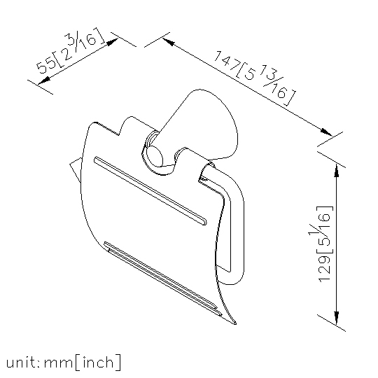 Toilet Tissue Holder W/Lid thumbnail 2