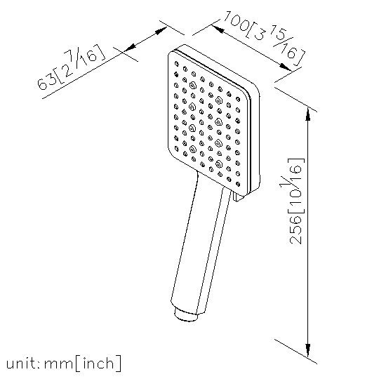 Hand Shower (Plastic)(Six Sprays)(White) thumbnail 2