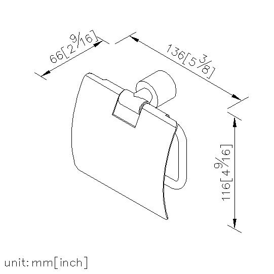Toilet Tissue Holder W/Lid thumbnail 2