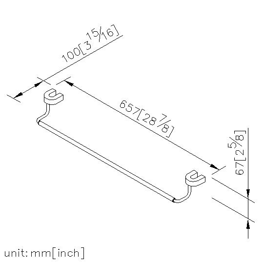 Towel Bar (600mm) thumbnail 2