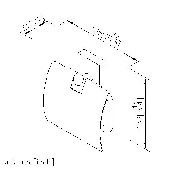 Toilet Tissue Holder W/Lid thumbnail 2