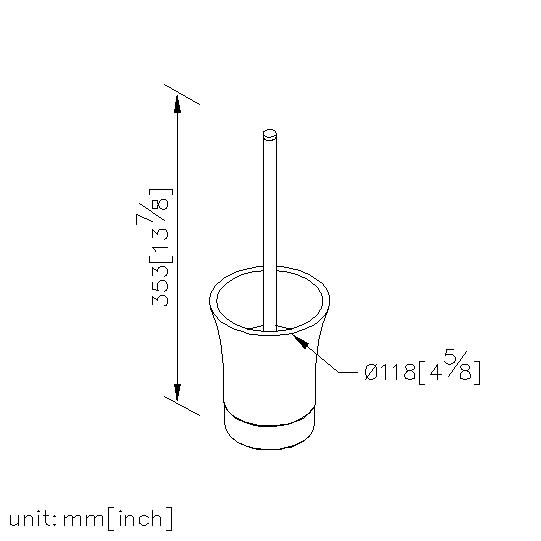 Freestanding Toilet Brush Holder thumbnail 2