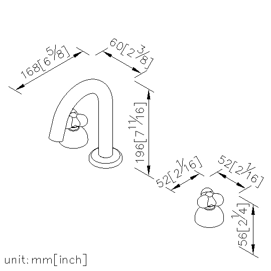 Two-Handle Basin Faucet thumbnail 2