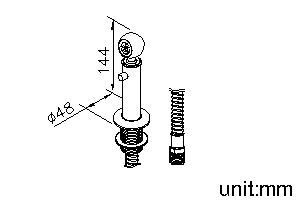 Sprayer (White) W/1/2" Stand & Hose thumbnail 2
