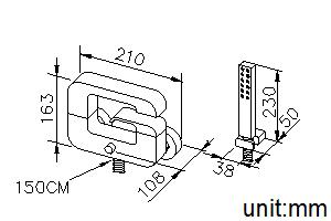 Bath/Shower Mixer W/Hand Shower & Hose & Bracket thumbnail 2