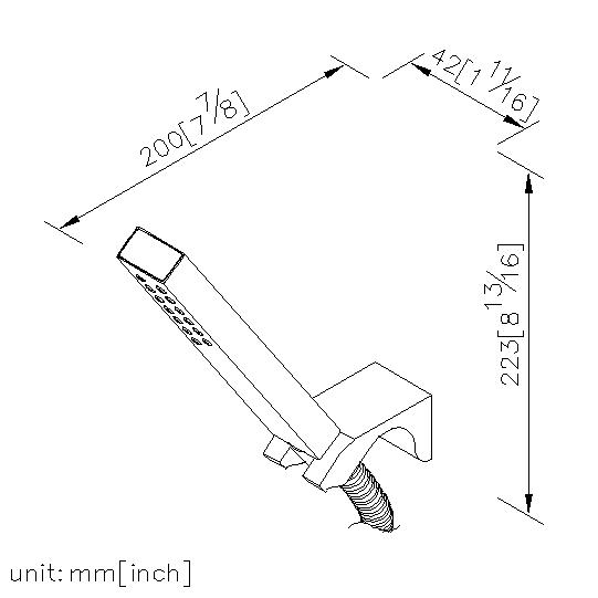 Hand Shower W/Hose & Bracket thumbnail 2
