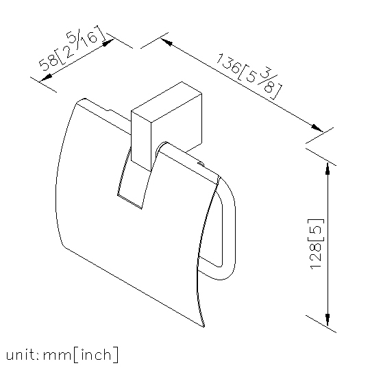 Toilet Tissue Holder W/lid thumbnail 2