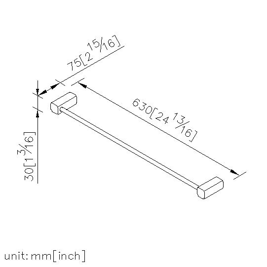 Towel Bar (600mm) thumbnail 2