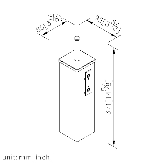 Wall-Mounted Toilet Brush Holder thumbnail 2