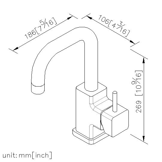 Basin Faucet W/Lift Rod thumbnail 2