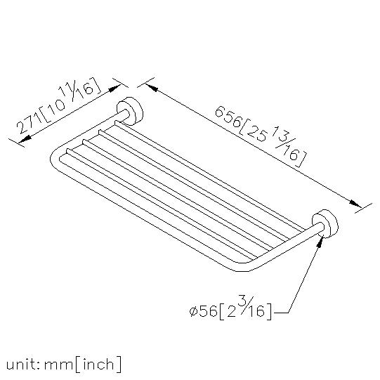 Bath Towel Rack (600mm) thumbnail 2