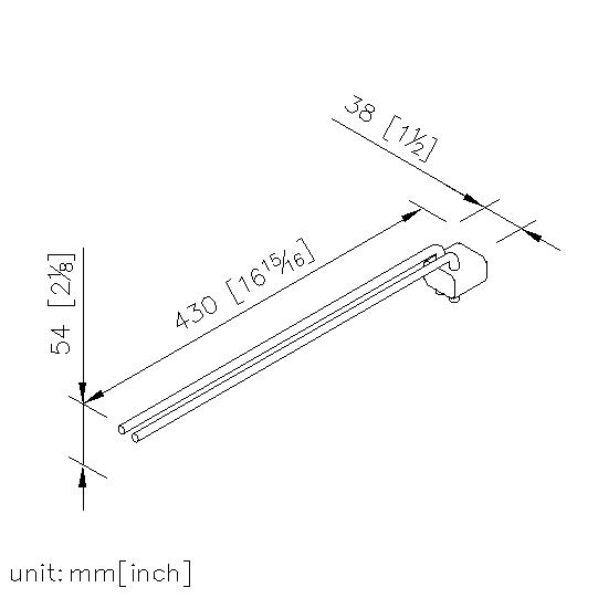 Swivel Double Towel Bar thumbnail 2
