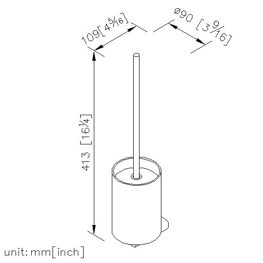 Toilet Brush Holder(Glass) thumbnail 2