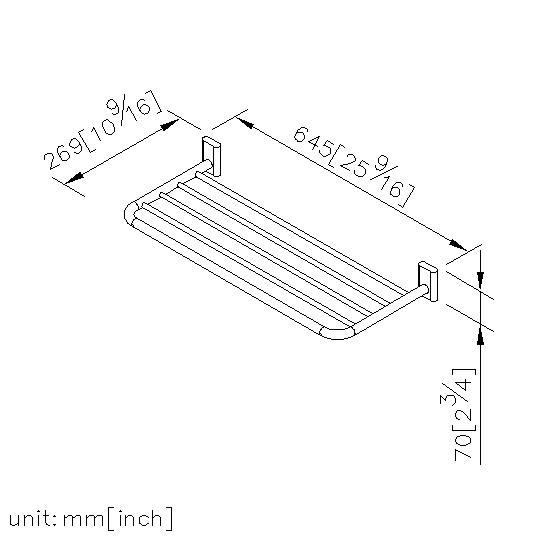 Bath Towel Rack (600mm) thumbnail 2