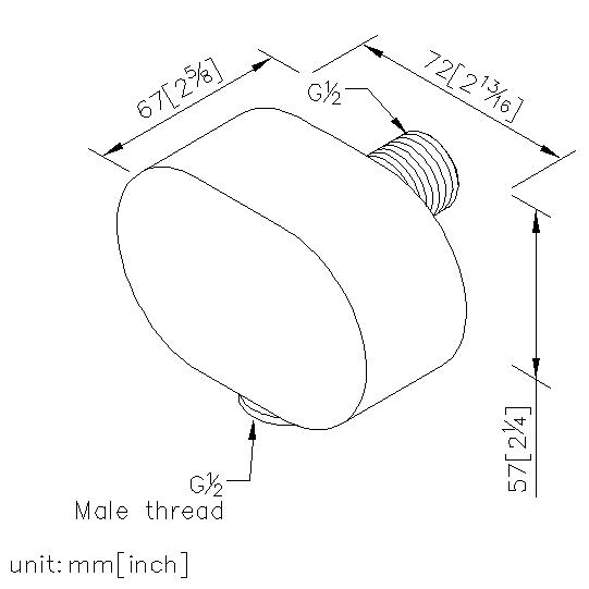 Supply Elbow W/5cm Nipple thumbnail 2