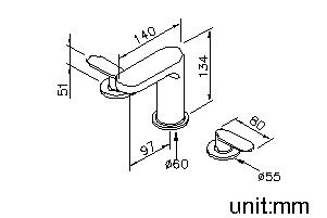 Two-Handle Basin Faucet thumbnail 2