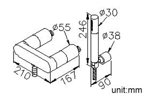 Shower Mixer W/Hand Shoer & Hose & Wall Bracket thumbnail 2