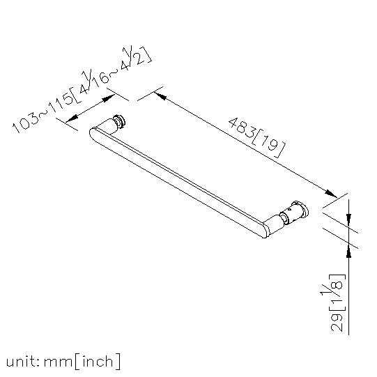 Door Handle (C/C 450MM) With Knob thumbnail 2