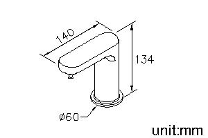 Tip-Touch Basin Faucet (Cold Only) thumbnail 2