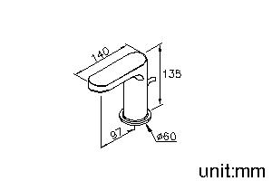 Tip-Touch Basin Faucet W/Lift Rod (Cold Only) thumbnail 2