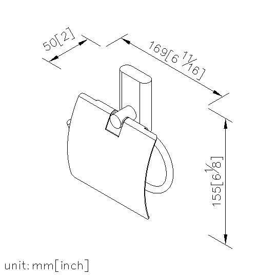 Toilet Tissue Holder W/Lid thumbnail 2