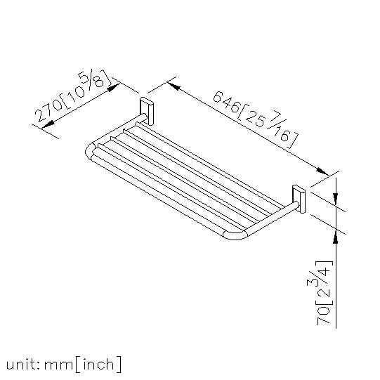 Bath Towel Rack (600mm) thumbnail 2