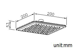 Showerhead 200*200mm thumbnail 2