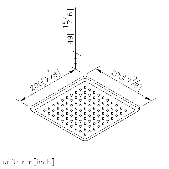 Showerhead 250*250mm thumbnail 2