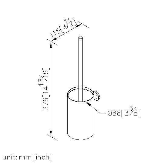Toilet Brush Holder (Wall-Mounted) thumbnail 2