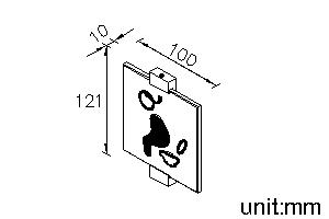 Rest Room Sign (Lady) thumbnail 2