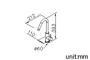 Kitchen Faucet (Stainless Steel) thumbnail 2