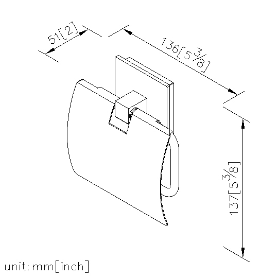 Toilet Tissue Holder W/Lid thumbnail 2