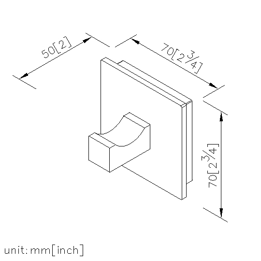 Robe Hook (Black) thumbnail 2