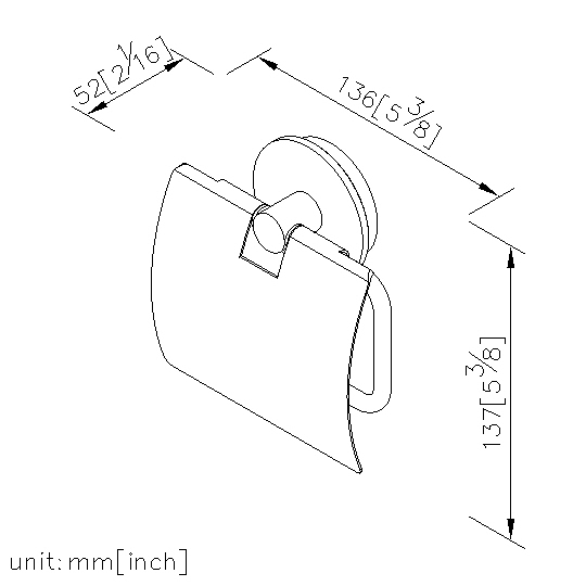 Toilet Tissue Holder W/Lid thumbnail 2