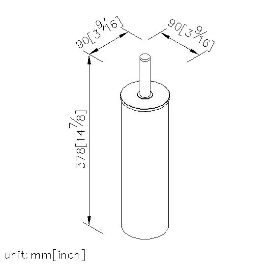 Freestanding Toilet Brush Holder thumbnail 2