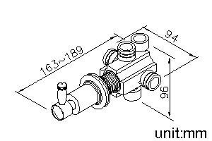 2-Way Diverter (Two Inlets)(Showerhead/Hand Shower/OFF) thumbnail 2