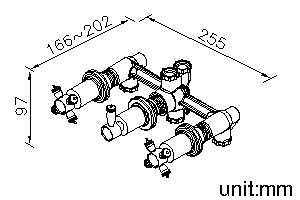 Three-Handle Valve (Showerhead/Hand Shower/OFF) thumbnail 2