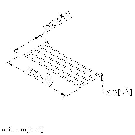 Bath Towel Rack (60cm) thumbnail 2