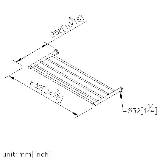 Bath Towel Rack (60cm) thumbnail 2