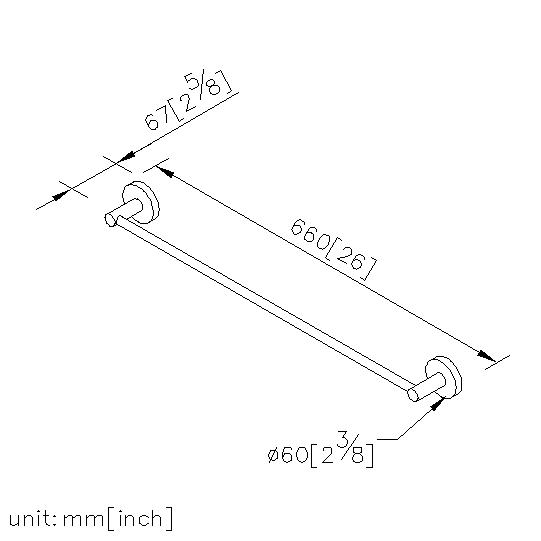 Towel Bar (600mm) thumbnail 2