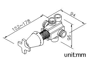 2-Way Diverter (Two Inlets)(Showerhead/Hand Shower/OFF) thumbnail 2