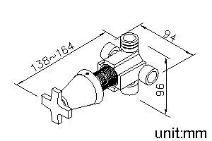 2-Way Diverter (One Inlet)(OFF/Hand Shower/Bathtub) thumbnail 2