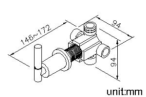 2-Way Diverter (One Inlet)(OFF/Hand Shower/Bathtub) thumbnail 2