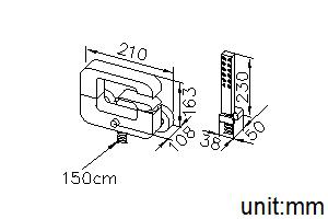 Bath/Shower Mixer W/ Hand Shower & Hose & Wall Bracket thumbnail 2